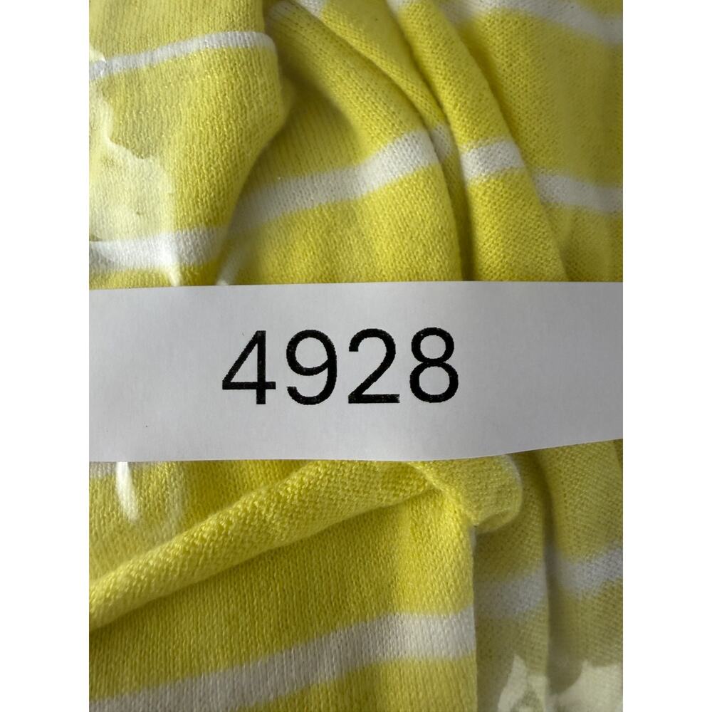 C&C Size M Striped Open Front Cardigan Sweater Ye… - image 7